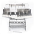 thumbnail image 1 of Barbacoa Parrilla Acero Inoxidable Plegable Grilling Net Firewood Estufa con bandeja de ceniza Barbacoa al aire libre Regalos de cocina para picnic Inevent OD019667-00B, 1 of 7