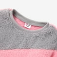 thumbnail image 5 of PatPat Kid Girl Sweet Colorblock Fleece Pullover Sweatshirt Size 5-12, 5 of 7