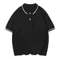 thumbnail image 4 of Akiihool Polo Shirt Boys' Short Sleeve Polo (Black,5-6 Years), 4 of 4