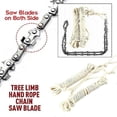 thumbnail image 1 of 48" Inch High Reach Limb Tree Hand Rope Chain Saw Blades On Both Side Portable, 1 of 3