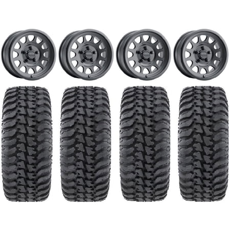 Method 414 15 Wheels Bk +38mm 32 Regulator Tires Polaris RZR Turbo R & Pro R Ranger 1500 Xpedition