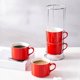 thumbnail image 2 of Tazas de Capuchino Apilables de Porcelana con Platillos y Soporte de Metal, Tazas de Espresso para Café con Leche, Café Especial C, 2 of 5