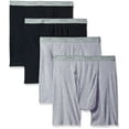 thumbnail image 2 of Big Men's Dual Defense Assorted Blues Boxer Briefs, 4 Pack, 2 of 8