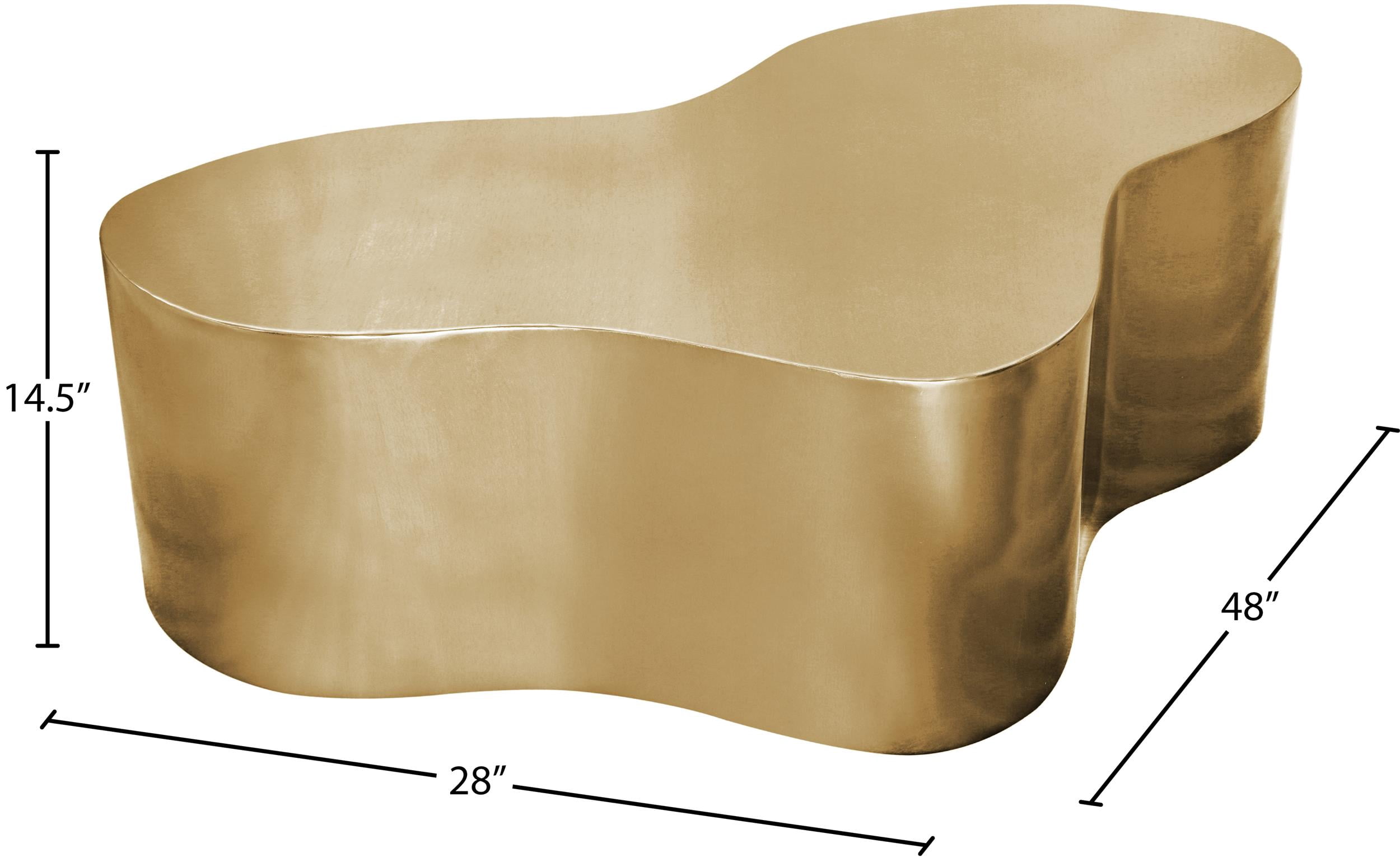 Meridian Furniture Tevere Gold Coffee Table