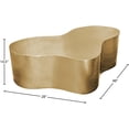 thumbnail image 7 of Meridian Furniture Tevere Gold Coffee Table, 7 of 7
