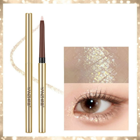 Crayon Eyeliner Allongeant Silkworm2 en 1 Fard à Paupières et Crayon Eyeliner Fard à Paupières Imperméable Bâton de Fard à Paupières Perle Scintillant Traceur pour les Yeux Longue Tenue Bâton de Fard à Paupières Pailleté Illuminateur des Yeux Oeil Multidimensionnel, Eyeliner pour Fe