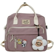 Cute Backpack Kawaii School Supplies Laptop Bookbag, Back to School and Off to College Accessories (Pink)