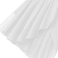 thumbnail image 5 of Miutii Women Contemporary Dance Costume Lyrical Dance Costume Illusion V-Neck Chiffon Flowy High-Low White XS, 5 of 8