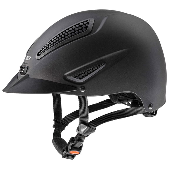Uvex Perfexxion II, Adjustable and Ventilated Equestrian Helmet for Adults, Black, XS-S