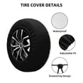 thumbnail image 2 of Wukai Color Summer Print Spare Tire Cover for RV Trailer,Waterproof PVC Faux Leather Wheel Cover Fit for Truck,Trailer,RV,SUV,Camper and Most Vehicle-14 inch, 2 of 6