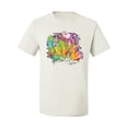 thumbnail image 2 of Wild Bobby, Colorful Rainbow Paint Love Streetwear Men's Graphic T-Shirt, White, 3XL, 2 of 3