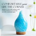 thumbnail image 3 of Porseme 150ml Essential Oil Diffuser, Glass Color Changing Aroma Air Diffusers,Aromatherapy Ultrasonic Cool Mist Humidifier, Waterless Auto-Off for Home( Blue Wave ), 3 of 8