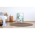 thumbnail image 4 of Evolution Trellis Stripes 8 ft. Round Area Rug, Beige & Brown, 4 of 5