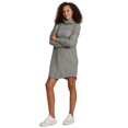 thumbnail image 3 of RBX Active Women's Cowl Neck Sweater Long Sleeve Tunic Sweatshirt Dress, 3 of 5