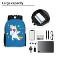 thumbnail image 6 of Haiem Cool Unicorn Star Golden Backpack - Stylish and Durable 15-inch Laptop Backpack with Waterproof Oxford Fabric, 6 of 8