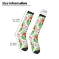 thumbnail image 5 of Daiia Sports Socks Mushroom and Frogs Printed Novelty Crew Socks for Men Women Knee High Socks Cotton Socks Soft & Breathable Support Unisex Socks, 5 of 9
