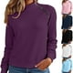 thumbnail image 1 of Blusas para mujer,Sudadera informal de manga larga holgada para mujer, moderna, sin capucha, mezcla de algodón suave, cómoda para usar en casa, sopatenor, 1 of 7