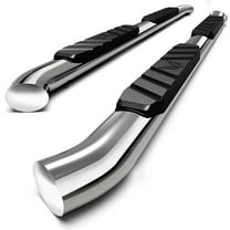 MaxMate 3.5" Oval Nerf Bar Side Steps Compatible with 2019-2026 Chevy Silverado GMC Sierra 1500; 2020-2026 2500 3500HD | Crew Cab | SS2C35067MX | Side Rails Running Boards