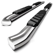 MaxMate 3.5" Oval Nerf Bar Side Steps Compatible with 2019-2026 Chevy Silverado GMC Sierra 1500; 2020-2027 2500 3500HD | Crew Cab | SS2C35067MX | Side Rails Running Boards