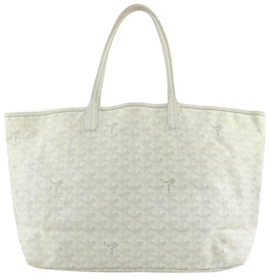 goyard white tote bag