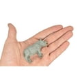 thumbnail image 6 of Rhino, White, Rhinoceros Calf, Museum Quality Plastic Animal Toy, Educational, Realistic, Lifelike Model, Figurine, Replica, Gift, 3 " F3624 B156, 6 of 8