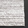 thumbnail image 4 of SAFAVIEH Rumi Barrett Striped Polyester Shag Area Rug, Dark Gray/Ivory, 5'3" x 7'6", 4 of 8