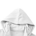 thumbnail image 2 of Mens Full Zip Hooded Jackets Loose Casual Fall Winter Warm Hoodies Fleece Mock Neck Outdoor Sports Sweatshirts Coats with Pockets Long Sleeve Sweaters Tops for Men White L, 2 of 8
