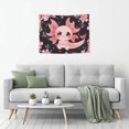 thumbnail image 5 of Easygdp Chibi Axolotl Sakura Fantasy Tapestrys Boutique Decor Wall Hanging for Living Room Bedroom Office Decor 29x37in, 5 of 8