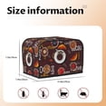 thumbnail image 5 of Pofeuu A Cup Of Black Coffee On A Saucer Print Universal Two Slice Toaster Cover,Dust Cover, Toaster Cover Bread Machine Cover Fits for Most Standard 2 Slice Toasters, 5 of 7