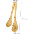 thumbnail image 2 of ABPETE Shell Tongs,Heavy Duty Stainless Steel Appetizer Tongs for Pastries Dishwasher Safe & Rust-Proof (2-Pack,Golden), 2 of 18