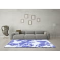 thumbnail image 3 of Ahgly Company Indoor Round Abstract Blue Modern Area Rugs, 5' Round, 3 of 4