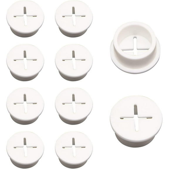 Flexible Silicone Cable Cord Grommet, 10pcs 20mm White Rubber Grommets for Desk, Table, Wire Hole Cover Cable Management Wire Organizer