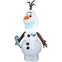 Gemmy Christmas Airblown Inflatable Olaf Disney , 4 ft Tall, Multicolored