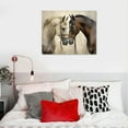 thumbnail image 4 of GOSMITH  Loving Horse Duo Canvas Wall Art Brown, Horse Art Wall Decor for Living Room, Bedroom, Family Room, 4 of 4