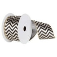 thumbnail image 5 of Vickerman 4" x 10 Yard Gold-Cream Chevron Lame Ribbon, 5 of 7