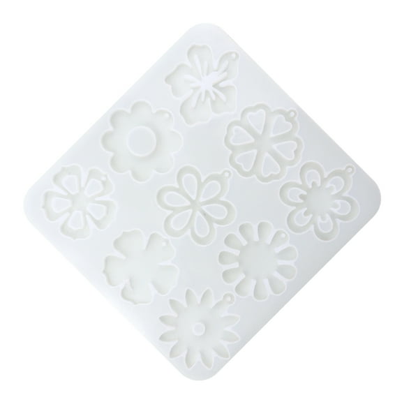 Earring Resin Moulds with Holes, Silicone Jewelry Making Molds Pendant Resin Moulds for Jewelry Making, Epoxy Resin