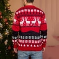 thumbnail image 4 of Mens Sweaters Christmas Vintage Long Sleeve Crewneck Snowflake Knit Pullover Sweaters Winter Warm Cozy Xmas Gifts Sweaters for Men, 4 of 7