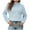 Blue, variant on TFEOQRY Pullover Sweater for Women Loose Solid Color Knit Wear Long Sleeved Round Neck Sweater Top Blue