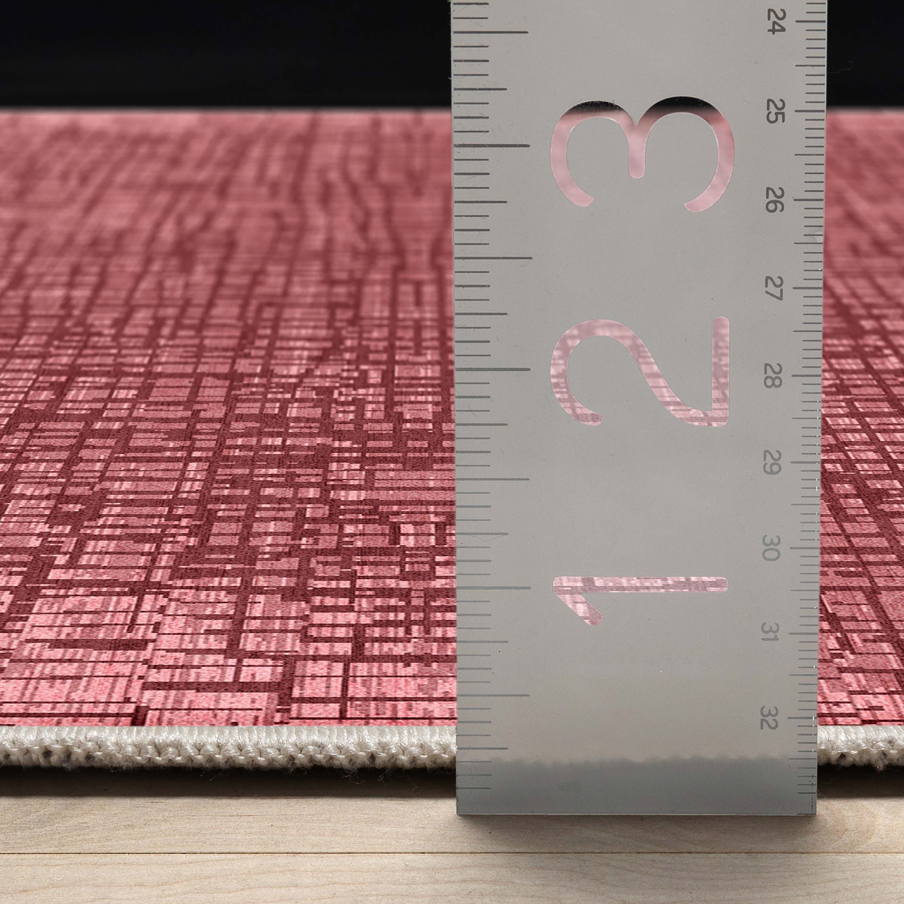 Well Woven Abstract Nightscape Modern Geometric Flat-Weave Red 5'3" x 7'3" Area Rug