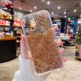 thumbnail image 2 of Liquid Glitter Case Compatible with iPhone XR, Hard Back Colorful Bling Quicksand Phone Case (Sequins Gold, iPhone XR), 2 of 6