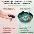 thumbnail image 6 of Fruit Washer Spinner Bowl, Self Spinning Ceramic Berry Washing Bowl with Drain, Multipurpose Kitchen Fruit Vegetable Basket, 6 of 6