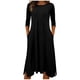 thumbnail image 1 of Vestido Largo de Manga Larga para las Mujeres Color Sólido Camisa de Noche de Ternera, Suelto Vestido de Sueño Casual para el Salón de Casa, 1 of 7
