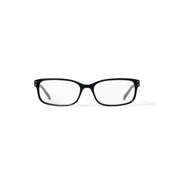 Walmart Youth FM14066 Rectangular Prescription Eyeglasses with Case, Black/Blue