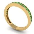 thumbnail image 2 of 0.39 ct Brilliant Round Cut Simulated Green Diamond 14k Yellow Gold Stackable Band SZ 10.5, 2 of 6
