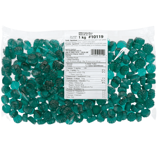KOALA Candy Juicy Blues 1kg/2.2lbs - Bursting with Refreshing Blueberry Flavor