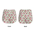 thumbnail image 4 of Disketp Flower Print Women's Shorts Workout Shorts for Athletic Gym Running Shorts with Phone Pockets XX-Large, 4 of 8