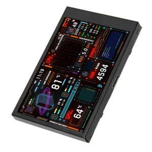 Moniteur de temps d'ordinateur, la mise en page personnalisable automatique off PC CPU Moniteur de données 3.5 Inch pour le bureau