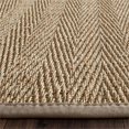 thumbnail image 4 of Safavieh Natural Fiber Collection NF115P Herringbone Natural and Grey Seagrass Area Rug (3' x 5'), 4 of 10