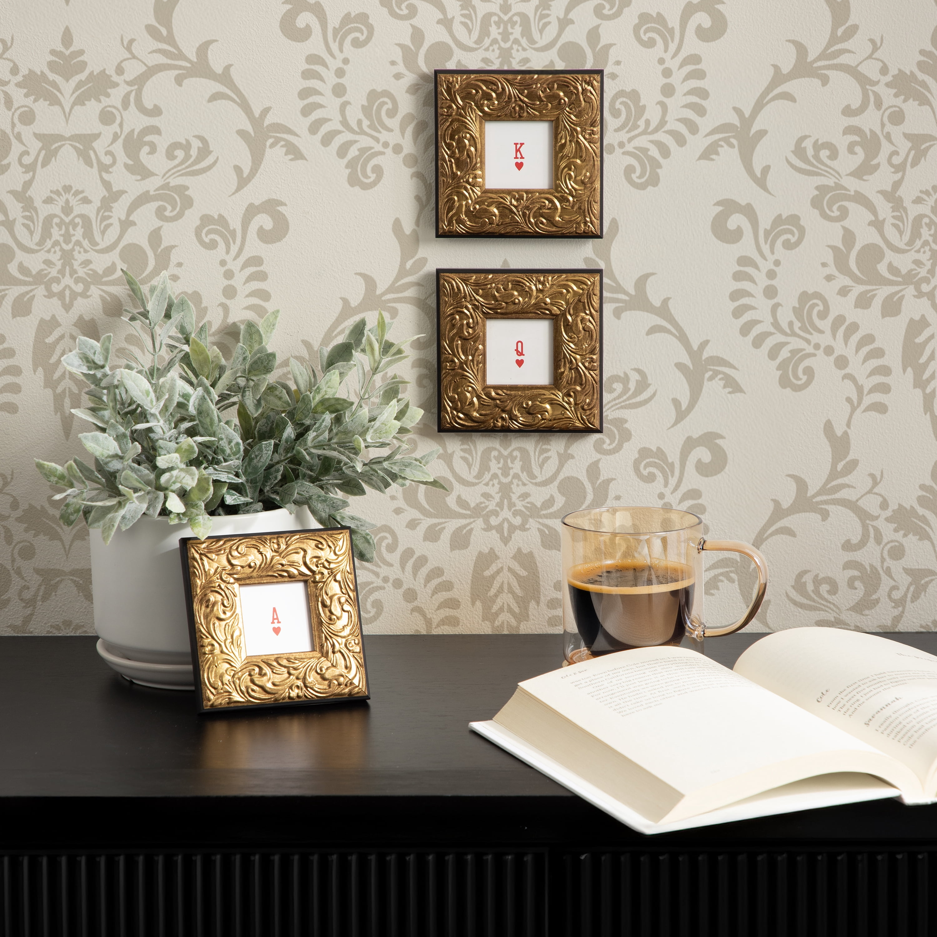 DesignOvation Cards 4" x 4" Magnetic Mini Art Prints by The Creative Bunch Studio (Set of 3)