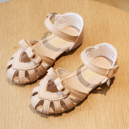 

YOHOME Infant Children Kid Baby Girls Solid Casual Shoes Bowknot Sandals Princess